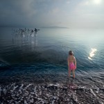 Mer cygnes Alastair Magnaldo Photo d'Art surréaliste