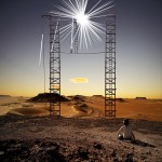 Stars ladders desert Alastair Magnaldo Surreal Photographic Art